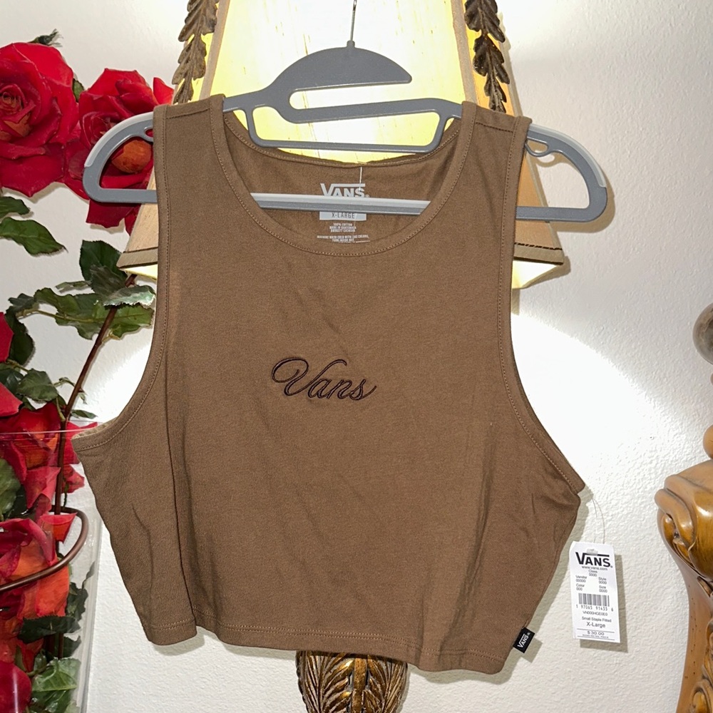 Vans Chocolate Brown Women's Crop Top